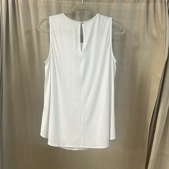 White Tank with Smocked Design - Daniel Rainn - Picture 2 of 4